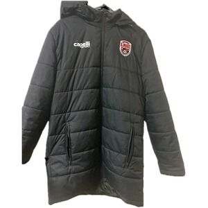 Capelli Sport LMSC Lower Merion Soccer Club Puffer Stadium Jacket Mens S Black